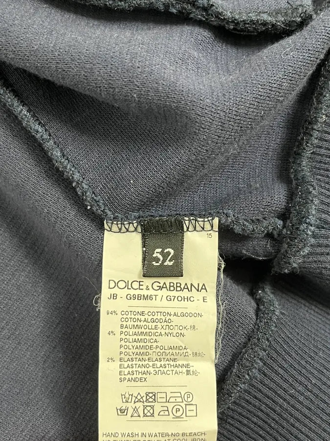 2000s Dolce & Gabbana Navy Zip-up Hoodie hcPWaBp 8