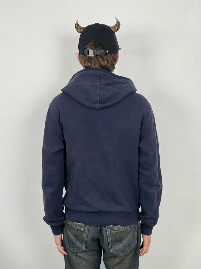2000s Dolce & Gabbana Navy Zip-up Hoodie hcPWaBp 2