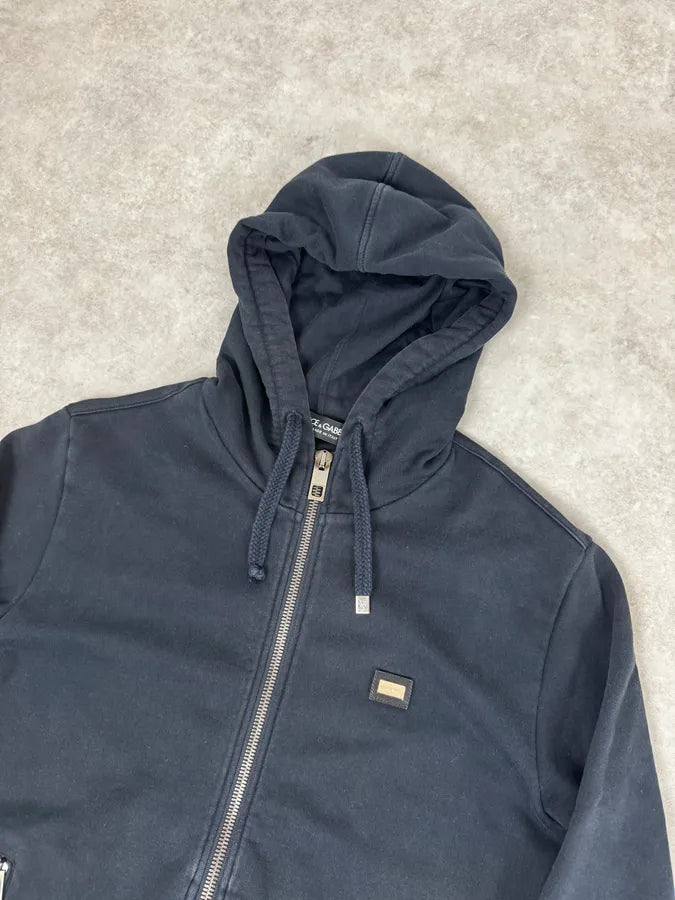 2000s Dolce & Gabbana Navy Zip-up Sweater BvkewRq 4