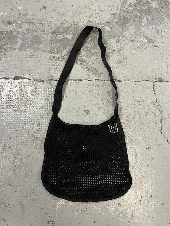2000s Dolce & Gabbana Net Mesh Black Shoulder Bag TgvfcjT 5