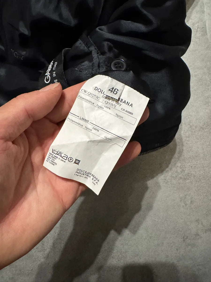 2000s Dolce & Gabbana Nylon Black Jacket acIGZlp 10