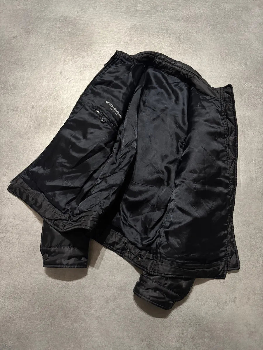 2000s Dolce & Gabbana Nylon Black Jacket acIGZlp 7