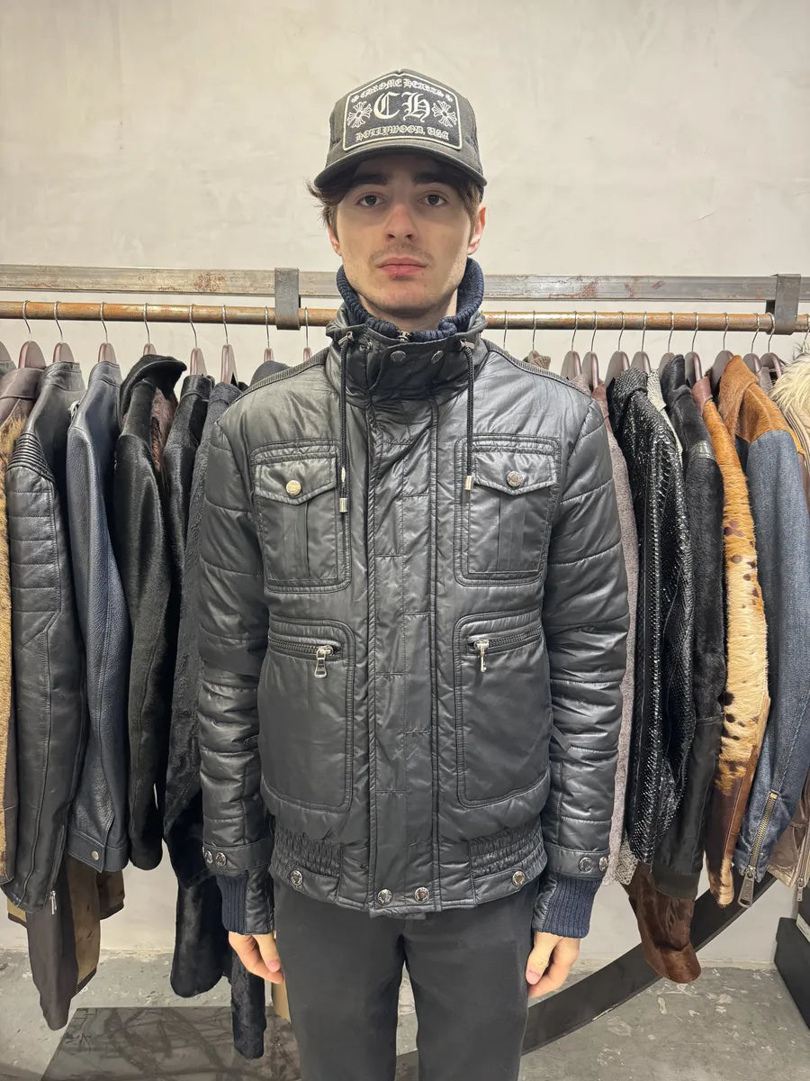 2000s Dolce & Gabbana Obscure Dark Astro Puffer Jacket (M) 1