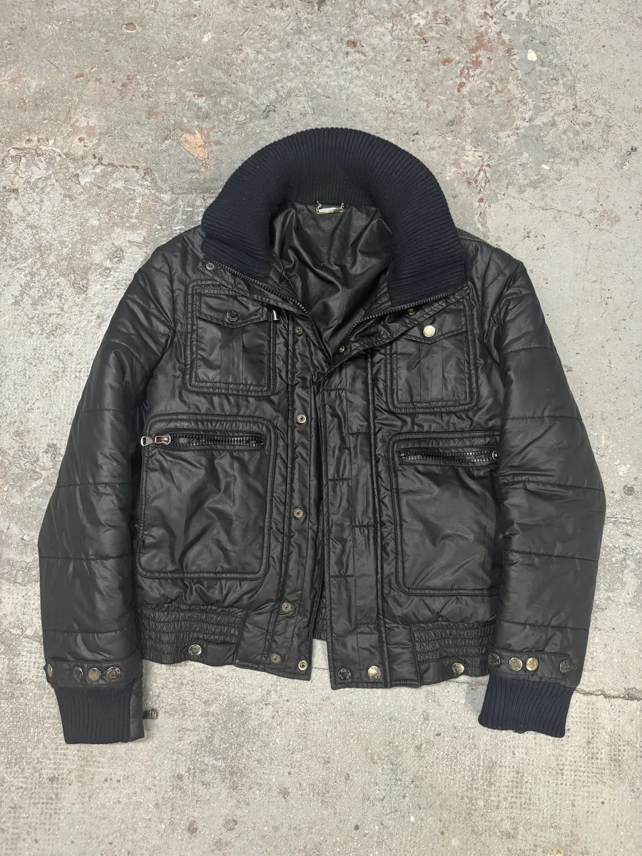 2000s Dolce & Gabbana Obscure Dark Astro Puffer Jacket (M) 5