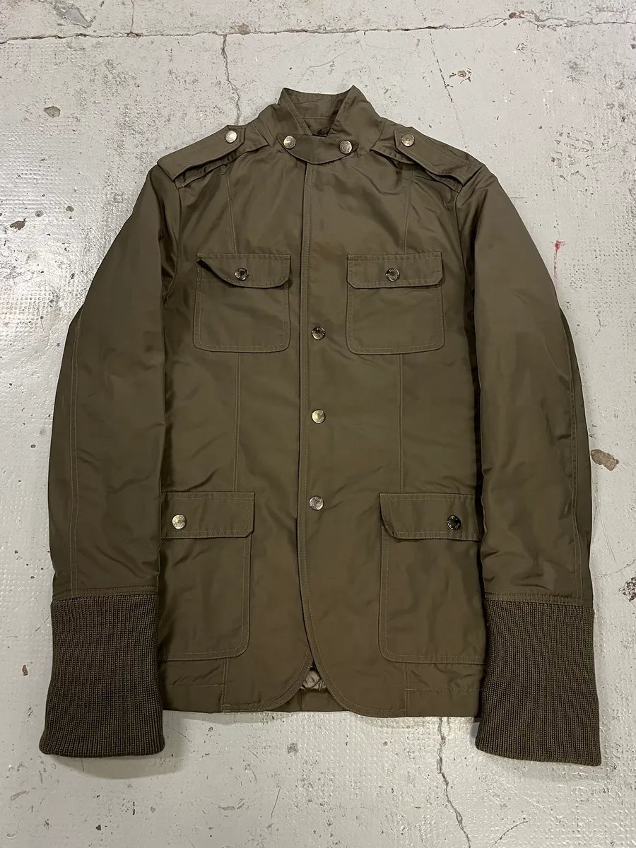 2000s Dolce & Gabbana Officer Buttoned Khaki Olive Jacket OcTzQCC 0