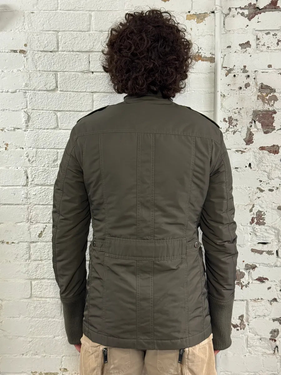 2000s Dolce & Gabbana Officer Buttoned Khaki Olive Jacket OcTzQCC 2