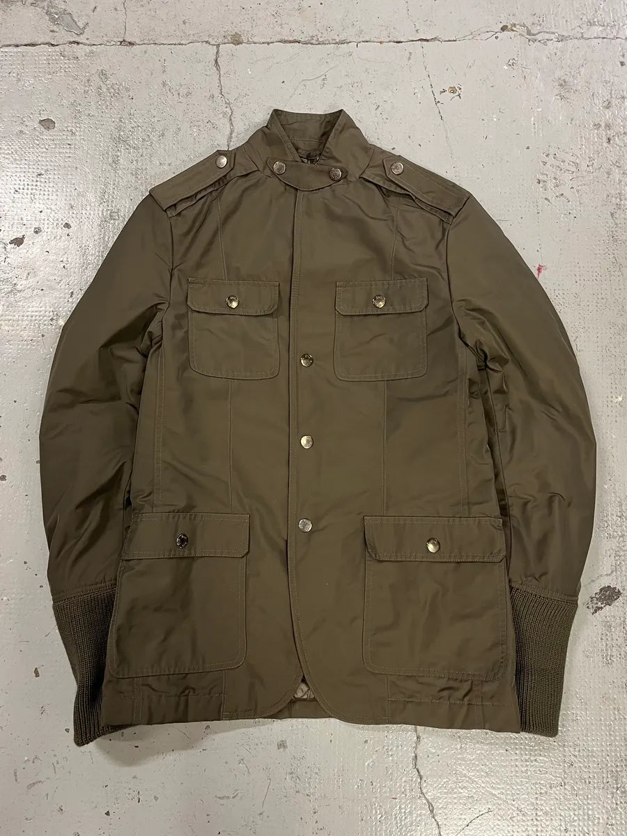 2000s Dolce & Gabbana Officer Buttoned Khaki Olive Jacket OcTzQCC 3