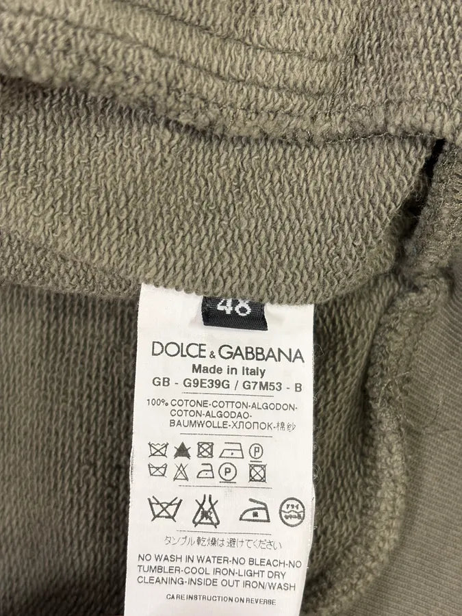 2010s Dolce & Gabbana Olive Army Zip-up Sweater qxAOjDA 11