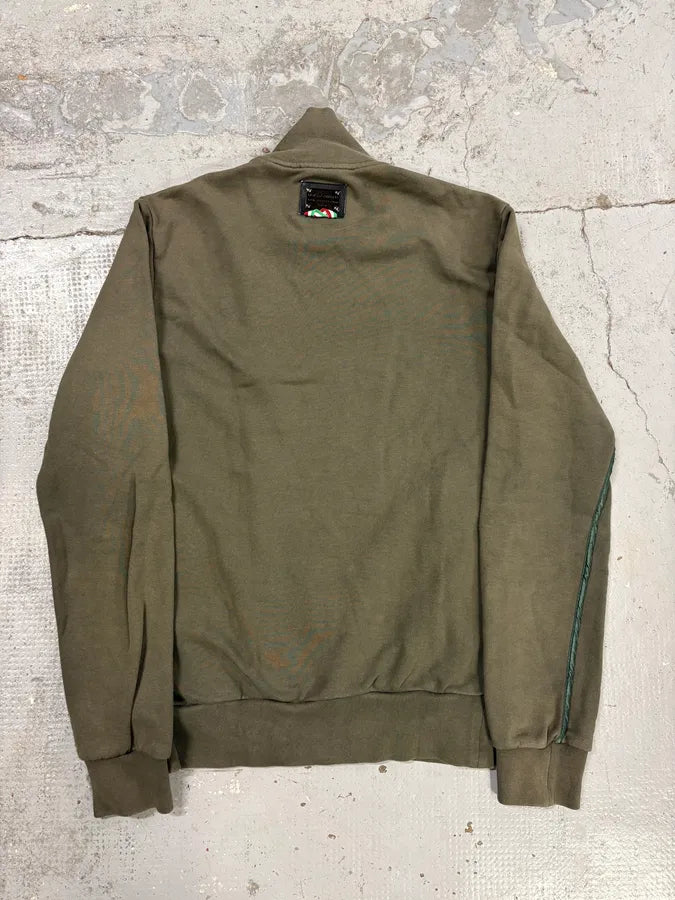 2010s Dolce & Gabbana Olive Army Zip-up Sweater qxAOjDA 5