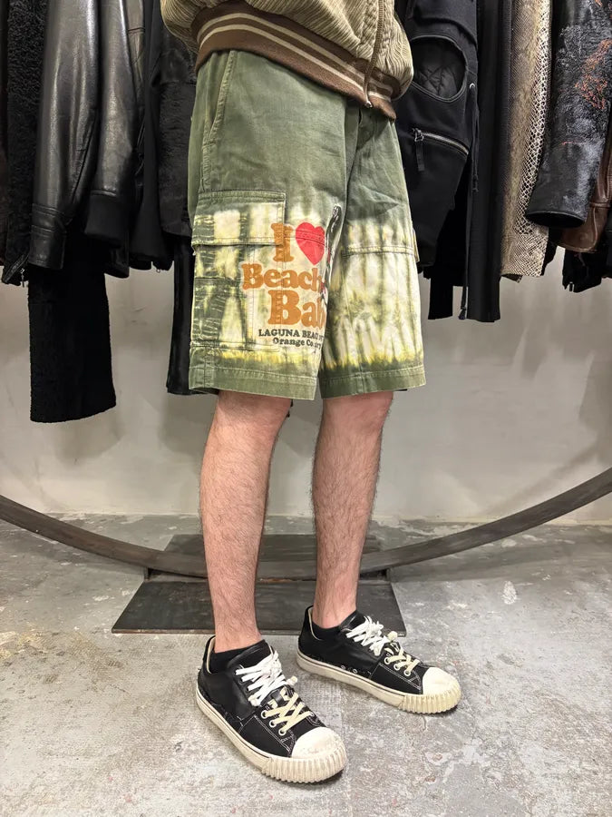 2000s Dolce & Gabbana Olive Beach Babes Cargo Shorts (S/M) bHzqTtK 2