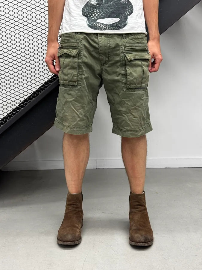 SS2003 Dolce & Gabbana Olive Cargo Shorts AvVKmuR 0