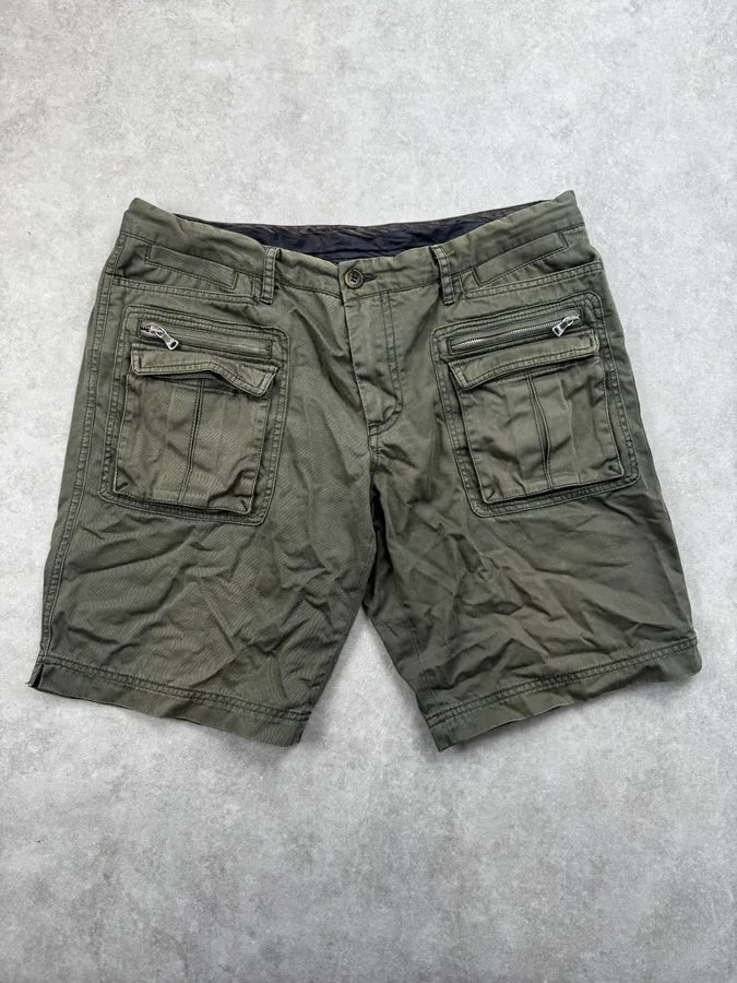SS2003 Dolce & Gabbana Olive Cargo Shorts AvVKmuR 3