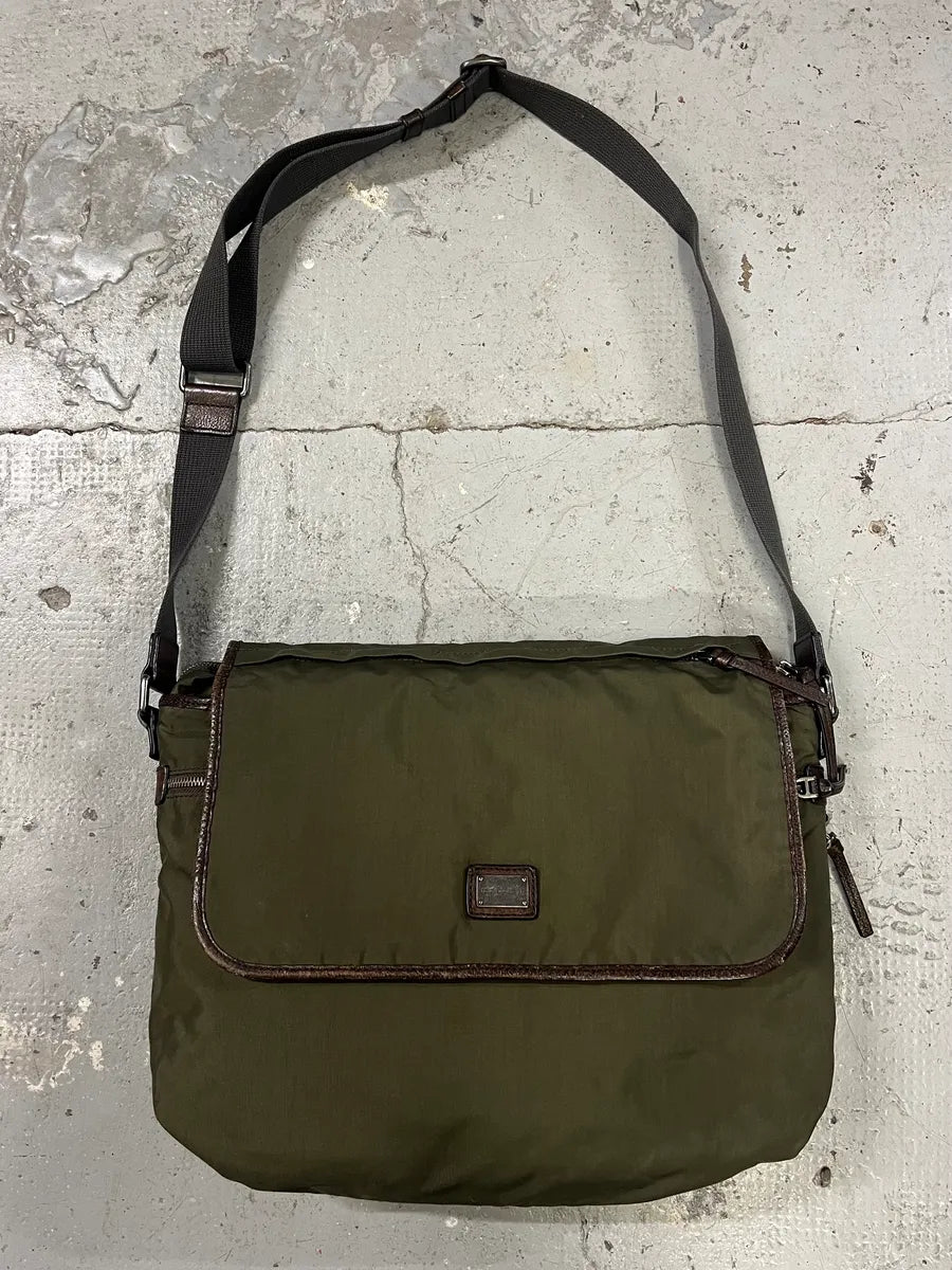 2000s Dolce & Gabbana Olive Cargo Shoulder Bag iDwWHPB 0