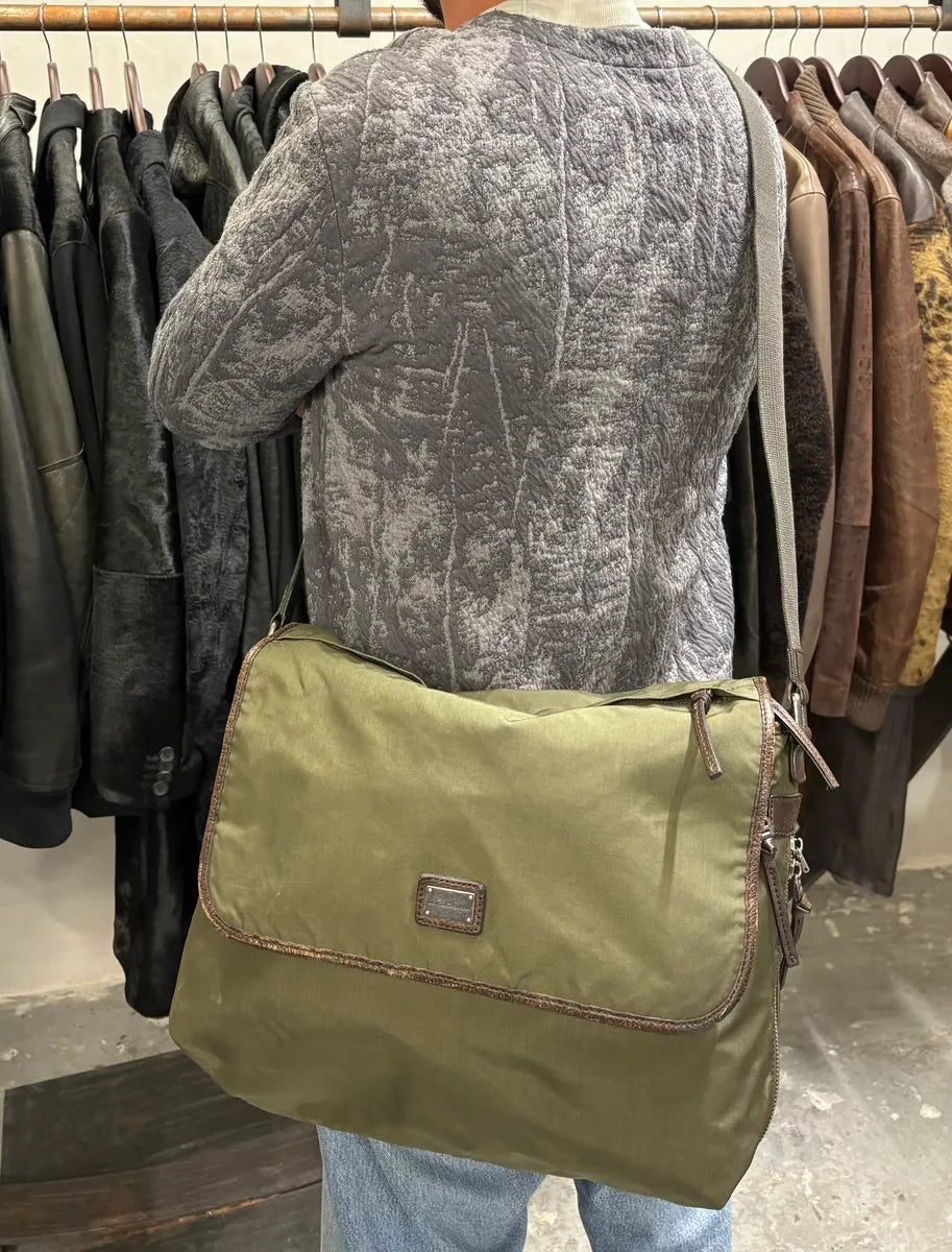 2000s Dolce & Gabbana Olive Cargo Shoulder Bag iDwWHPB 2
