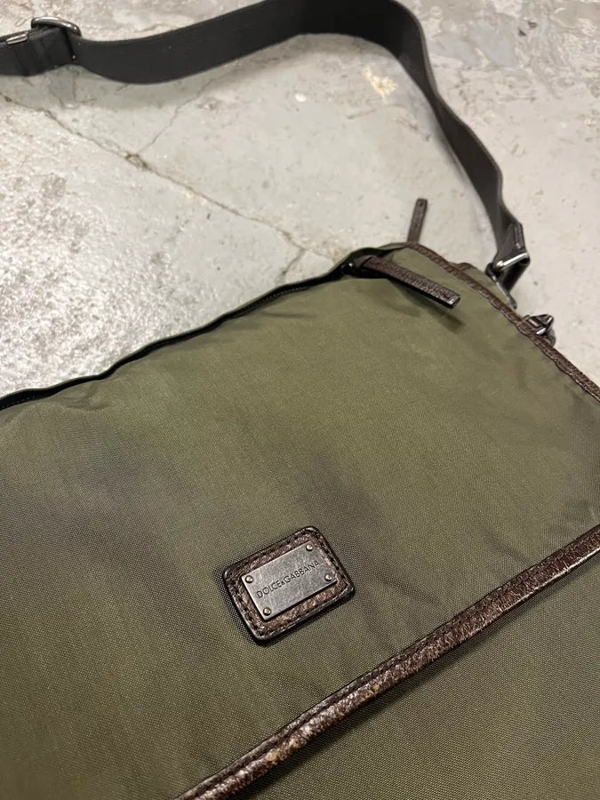 2000s Dolce & Gabbana Olive Cargo Shoulder Bag iDwWHPB 5