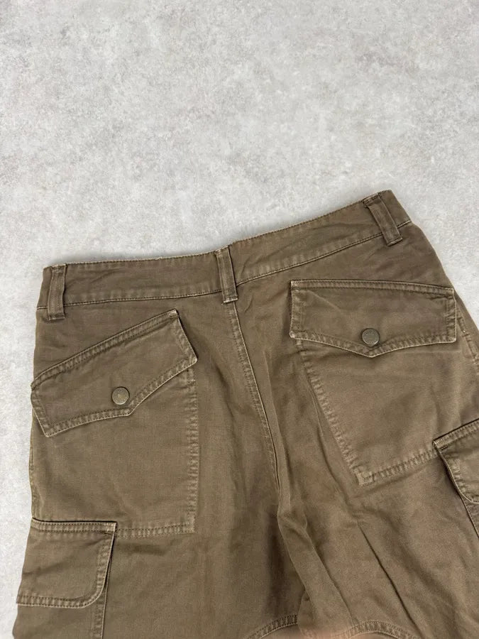 SS2003 Dolce & Gabbana Olive Combat Large Cargo Pants swyQsia 7