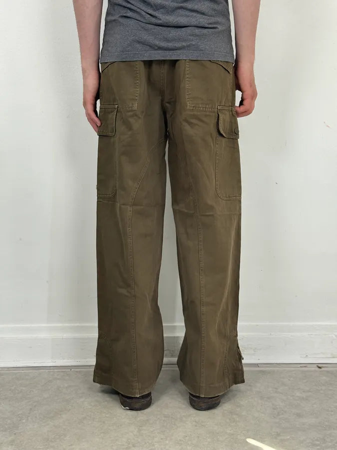 SS2003 Dolce & Gabbana Olive Combat Large Cargo Pants swyQsia 3