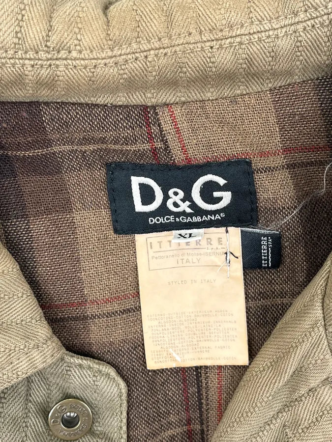 AW2003 Dolce & Gabbana Olive Detachable Cargo Long Jacket myWmCvg 10