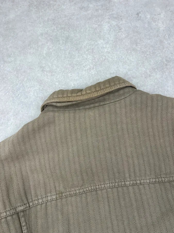 AW2003 Dolce & Gabbana Olive Detachable Cargo Long Jacket myWmCvg 7