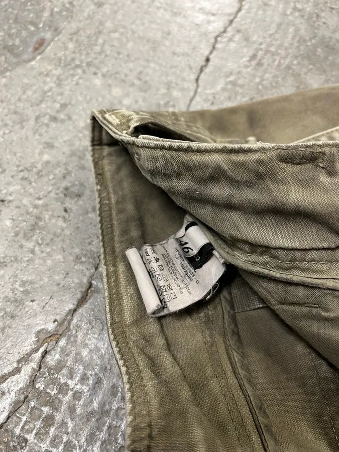 2000s Dolce & Gabbana Olive Eroded Cargo Pants (M) XyCCSVL 14