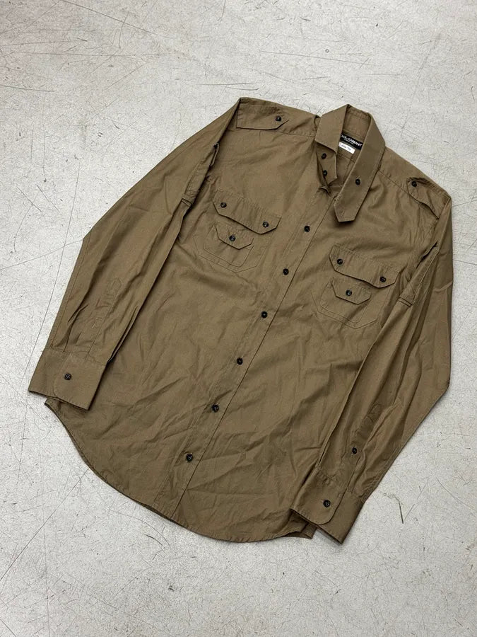 SS2008 Dolce & Gabbana Olive Green Multi-Pocket Shirt MlqxnYq 4