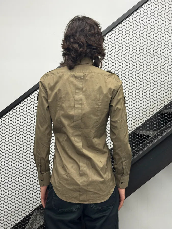 SS2008 Dolce & Gabbana Olive Green Multi-Pocket Shirt MlqxnYq 3