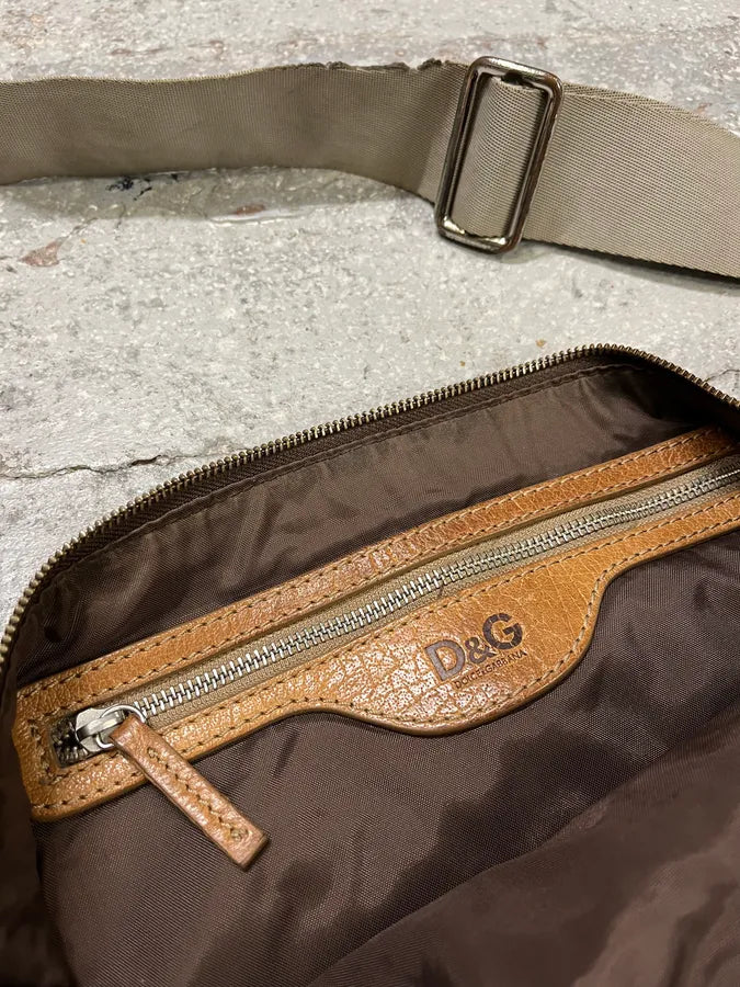 2000s Dolce & Gabbana Olive Nylon Cargo Shoulder Bag (OS) yfstaCG 8