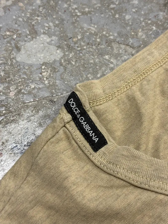 2000s Dolce & Gabbana Olive Photography T-Shirt JPdLJOW 8