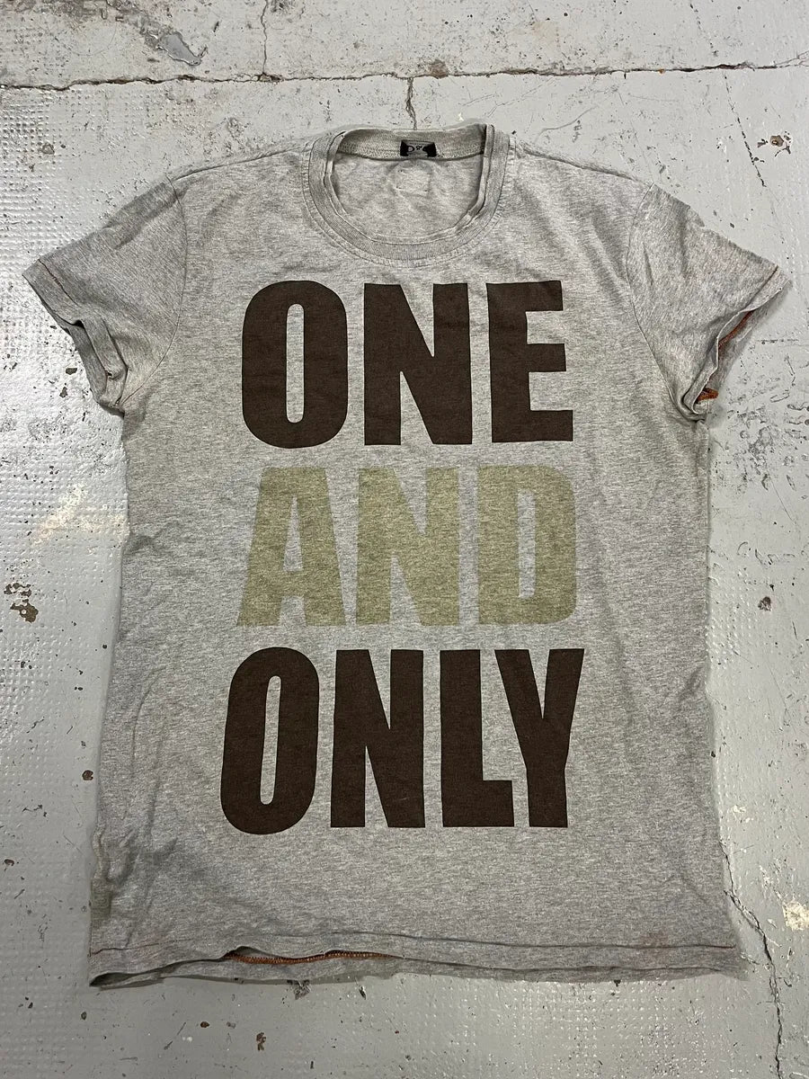 2000s Dolce & Gabbana One & Only Grey T-Shirt JGWODct 0