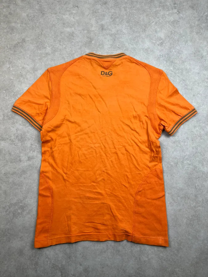 SS2004 Dolce & Gabbana Orange Freedom T-Shirt aHzDxej 4