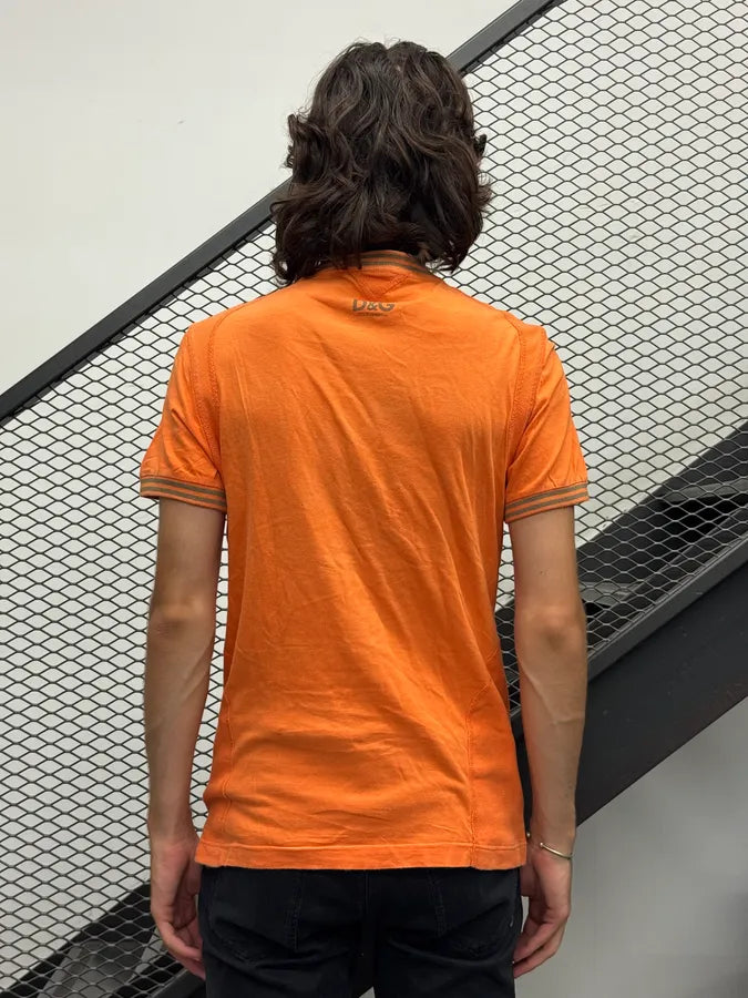 SS2004 Dolce & Gabbana Orange Freedom T-Shirt aHzDxej 3