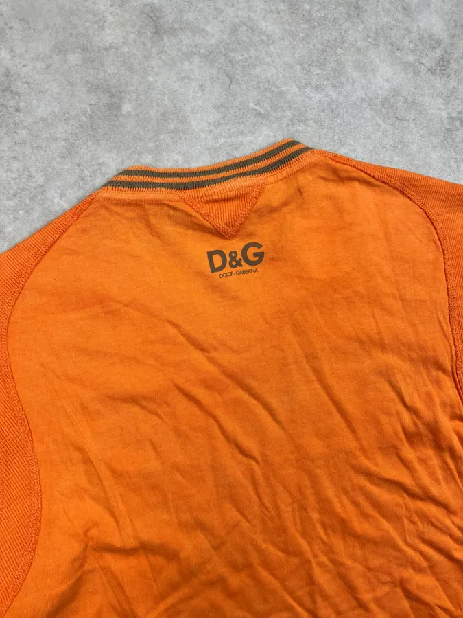 SS2004 Dolce & Gabbana Orange Freedom T-Shirt aHzDxej 6