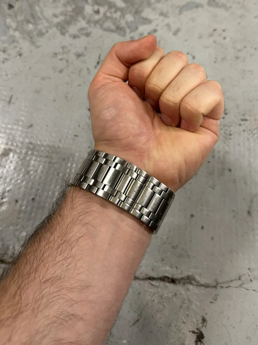 2000s Dolce & Gabbana Orange Dial Stainless Steel Watch kvUhOqA 3