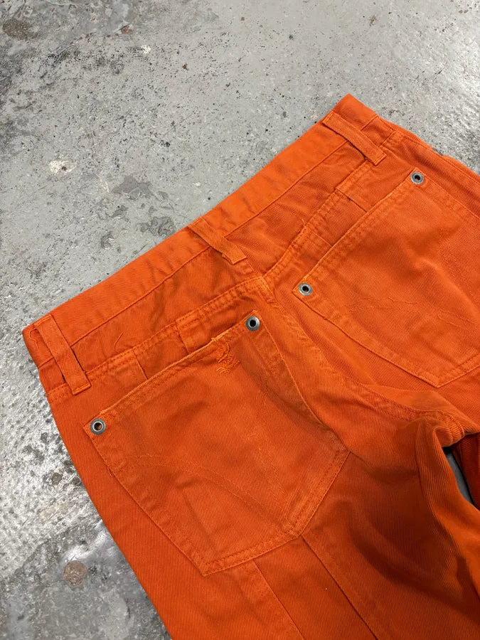 AW2003 Dolce & Gabbana Orange Distressed Denim Jeans pQfsQBS 7