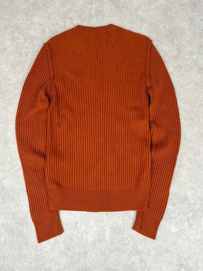 2000s Dolce & Gabbana Orange Minimalist Sweater lWsetvv 5