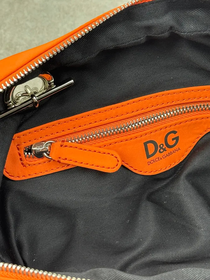 AW2010 Dolce & Gabbana Orange Quilted Glam Lily Bag NxYeGYE 11