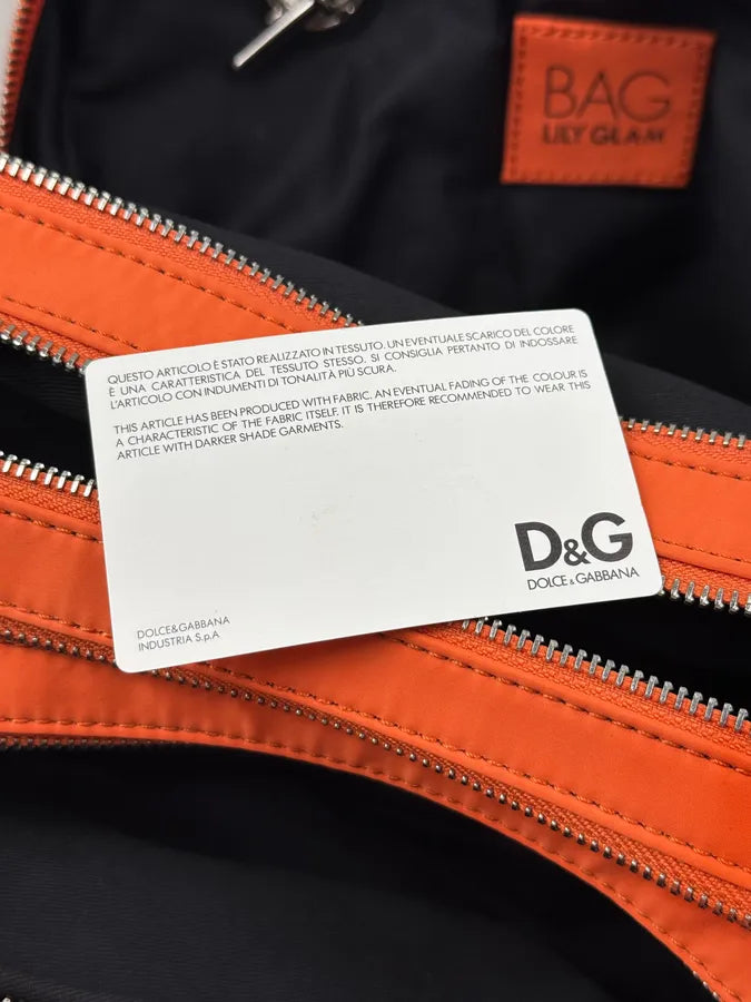 AW2010 Dolce & Gabbana Orange Quilted Glam Lily Bag NxYeGYE 13