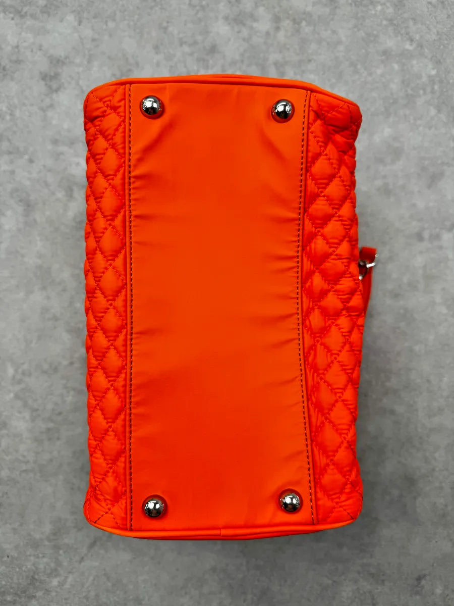 AW2010 Dolce & Gabbana Orange Quilted Glam Lily Bag NxYeGYE 8
