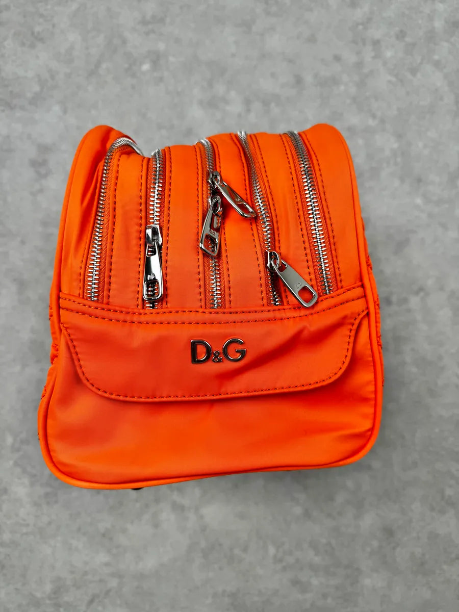 AW2010 Dolce & Gabbana Orange Quilted Glam Lily Bag NxYeGYE 6