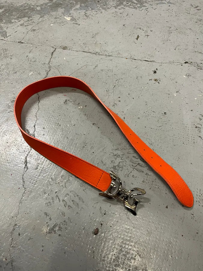 2000s Dolce & Gabbana Orange Signature Leather Belt tMqiySR 3