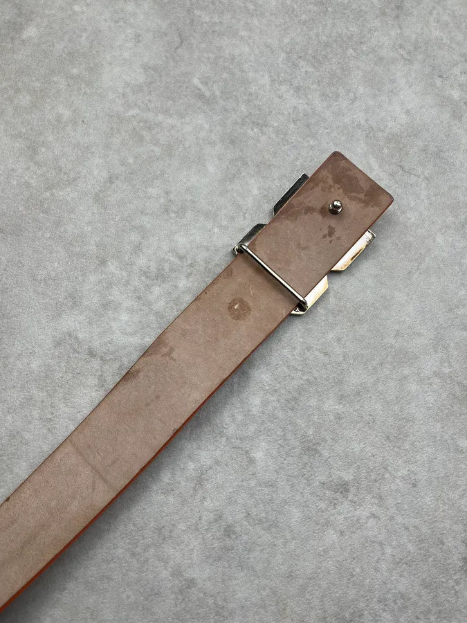 2000s Dolce & Gabbana Orange Python Scales Leather Belt ZmhyQNh 8