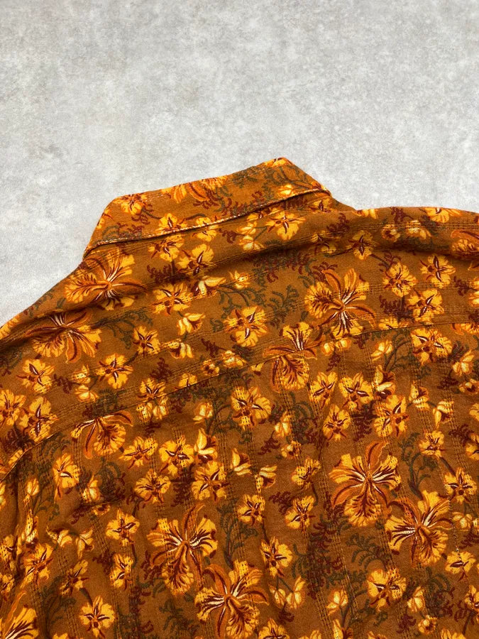 2000s Dolce & Gabbana Orange Tropical Heat Shirt EKUInOW 6