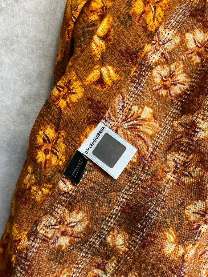 2000s Dolce & Gabbana Orange Tropical Heat Shirt EKUInOW 10
