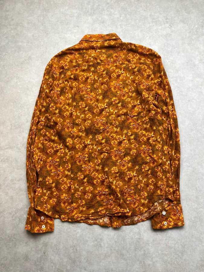 2000s Dolce & Gabbana Orange Tropical Heat Shirt EKUInOW 5