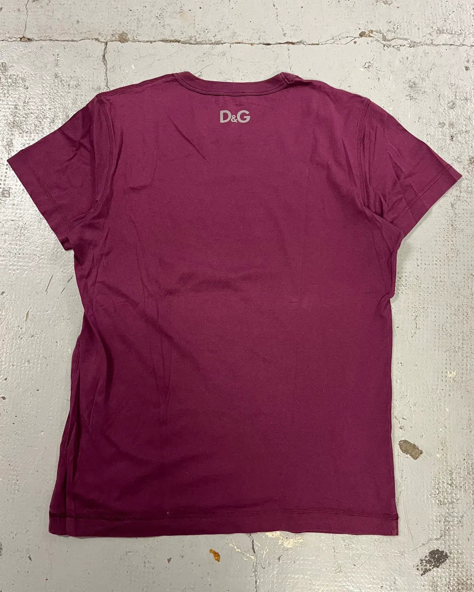 2000s Dolce & Gabbana Oscar Wilde Purple T-Shirt hIwZcEU 7
