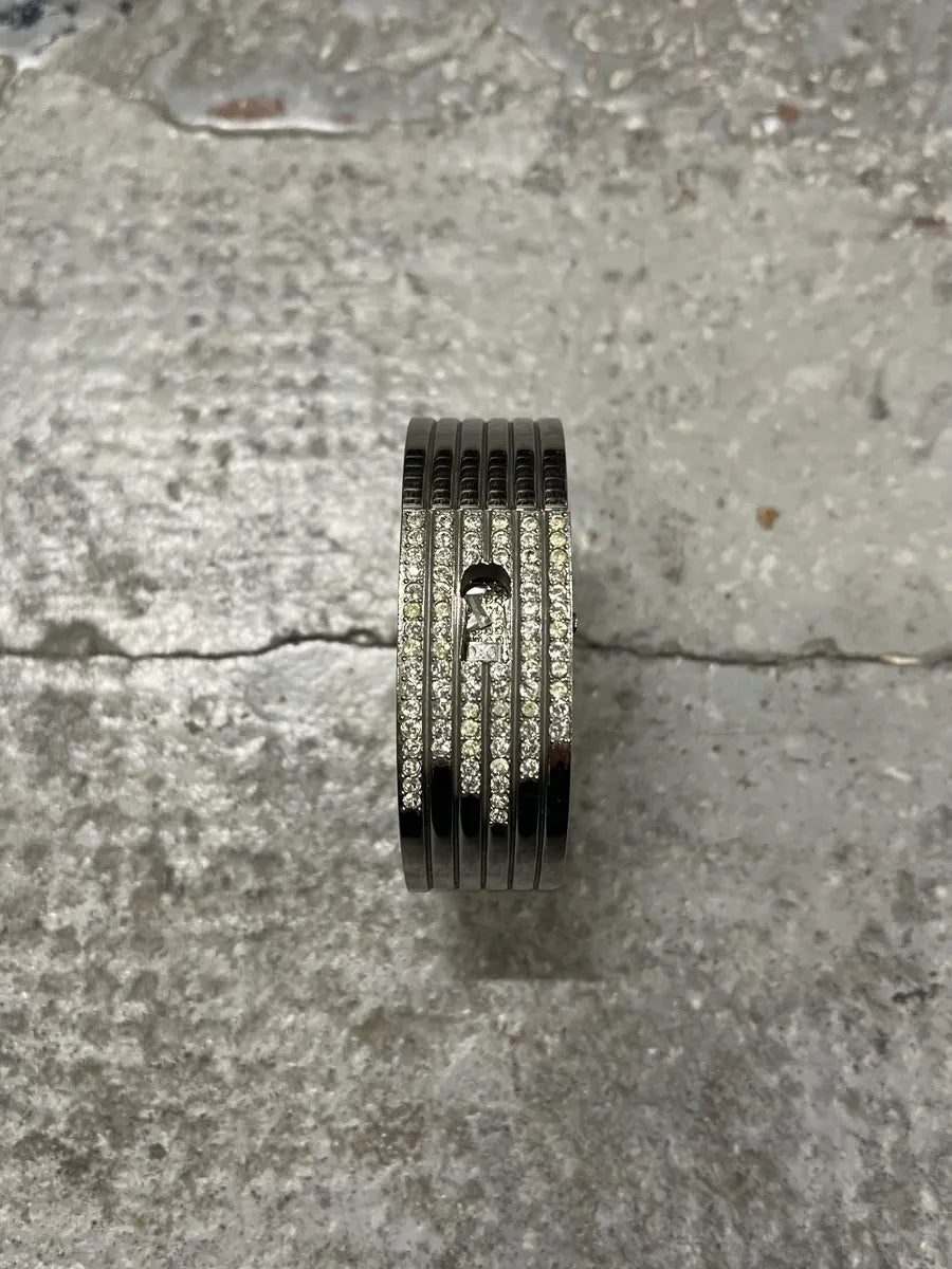 2000s Dolce & Gabbana Padlock Protection Pave Watch Bracelet XNjMHYf 3