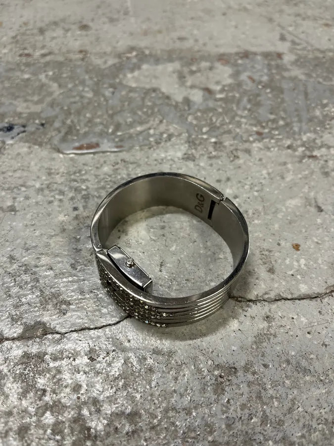 2000s Dolce & Gabbana Padlock Protection Pave Watch Bracelet XNjMHYf 5