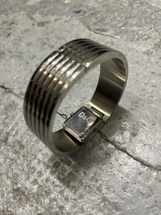 2000s Dolce & Gabbana Padlock Protection Pave Watch Bracelet XNjMHYf 6