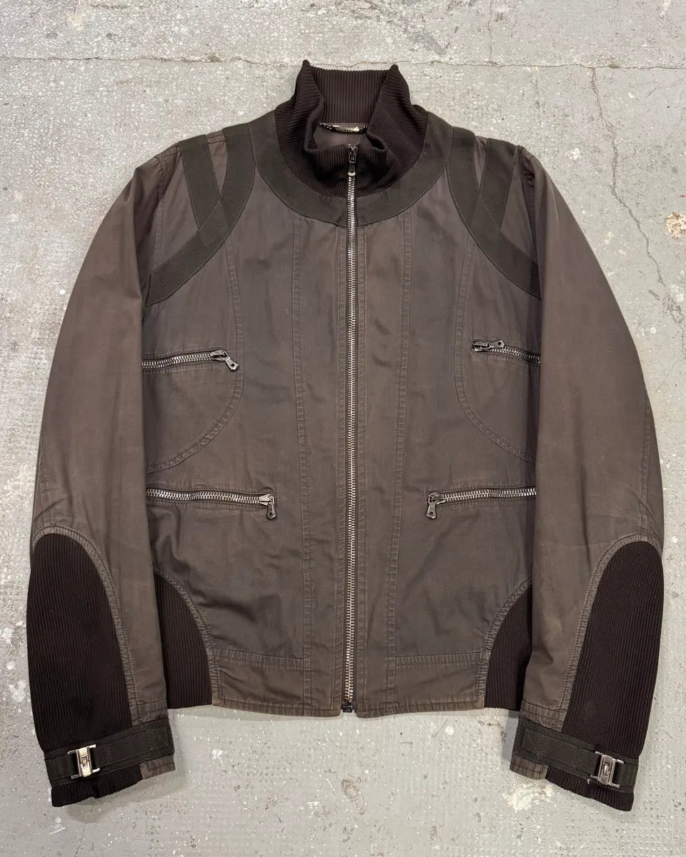 2000s Dolce & Gabbana Parachute Brown Jacket (L) 0