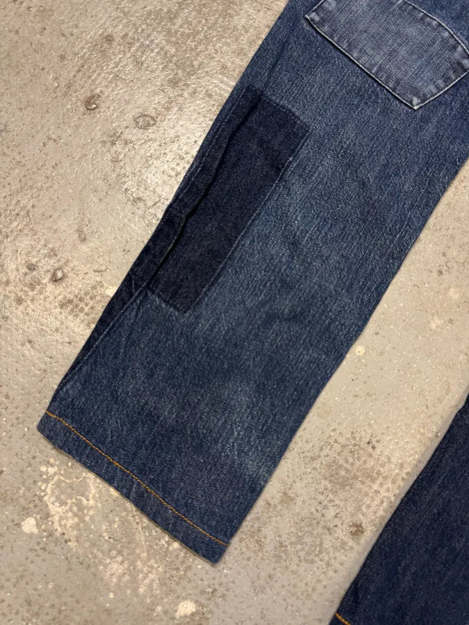 2000s Dolce & Gabbana Patches Blue Denim Jeans zhqbDbv 6